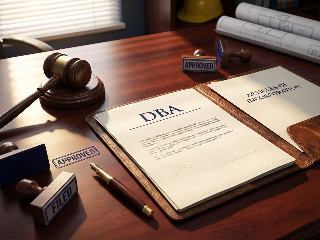 DBA-document op mahonie bureau met hamer, stempels en vulpen, bouwhelm op achtergrond zichtbaar


---

**Token Count Summary**

*Prompt*: 293 tokens
*Response*: 31 tokens
*Total*: 324 tokens